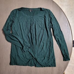 Olive Green Long Sleeve Top